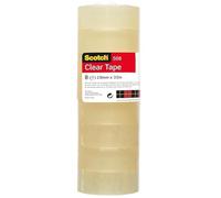 Nastro adesivo Scotch 508 - 19 mm x 33 mt - trasparente - Scotch - torre 8 rotoli