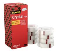 Nastri adesivi invisibili Scotch® Crystal - 164092 Nastri adesivi invisibili torre con formato 19 mm X 33 m in confezione da 7 Pz.