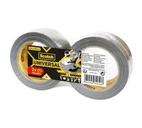 Scotch Nastro adesivo universale, argento 2904, 48 mm x 25 m, 2 rotoli