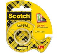 Nastro biadesivo Scotch® - in chiocciola - permanente - senza liner - 6,3 m x 12 mm - trasparente - Scotch® Quantita min. 1