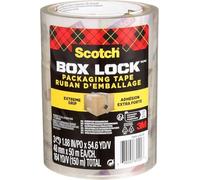 Scotch Nastro Box Lock, Trasparente, 3 Rotoli, 48 mm x 50 m | Nastro da Imballaggio ad Alta Resistenza, Potere Adesivo Avanzato, Sigilla le Scatole, Ideale per Spedizioni e Traslochi