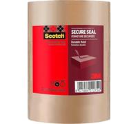 Scotch Nastro da Imballaggio Secure Seal, Marrone, 3 Rotoli, 50 mm x 66 m | Nastro da Imballaggio Sicuro e Duraturo per Spedire Pacchi e Sigillare Scatole, Tenuta Forte, Resistente a Strappi