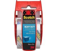 Scotch Packaging Tape Extra Resistant in Hand Dispenser Transparent, 1 Roll, 48