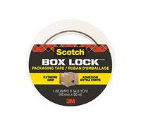 Scotch Nastro da imballo Box Lock - 1 Rotolo, 48 mm x 50 m - Nastro Adesivo per Chiudere Scatole, Cartoni e Pacchi