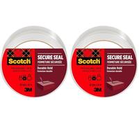 Scotch Nastro da Imballo Secure Seal Per Sigillatura Sicura, Trasparente, 50 mm x 50 m, 1 Rotolo/Confezione - Nastro Adesivo di Qualità per Chiudere Scatole, Cartoni e Pacchi (Confezione da 2)