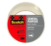 Scotch Nastro Per Uso Generico, Trasparente, 48 mm x 66 m, 1 Rotolo/Confezione - Nastro Adesivo di Qualità per Chiudere Scatole, Cartoni e Pacchi