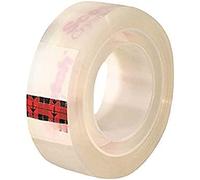 Scotch Nastro Trasparente Crystal, 1 Rotolo, 19 mm x 25 m + 8 m GRATIS | Nastro Adesivo Multiuso, Aderenza Forte e Permanente; Finitura Trasparente Lucida per Imballare, Sigillare e Riparare