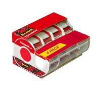 Scotch, nastro trasparente, versatile, finitura trasparente, progettato per uso domestico e ufficio, 3/4 x 200 pollici, 4 rotoli erogati (4814)