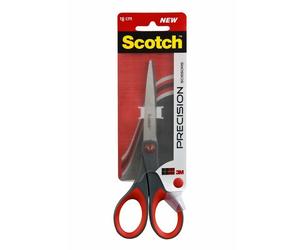 Scotch SCPR18 forbici da cancelleria Forbici da ufficio Taglio a zig zag Grigio Rosso