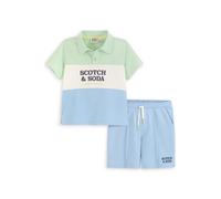 Scotch & Soda 2pc Big Boys French Terry Set Lt Blue Pastel Taglia: S | Pantaloni Outlet | kids | Blu
