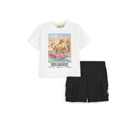 Scotch & Soda 2pc Big Boys Jersey/fleece T-shirt & Short Set White Traditi Taglia: M | Pantaloni Outlet | kids | Bianco