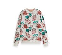 Scotch & Soda All-over Print Sweatshirt Seashells White Aop Taglia: S | Maglioni Outlet | Uomo | Bianco
