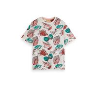 Scotch & Soda Aop T-shirt Seashells White Aop Taglia: S | T-shirt stampate Outlet | Uomo | Bianco