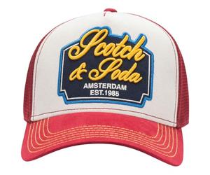 Scotch & Soda Arena Adjustable Trucker Hat Red