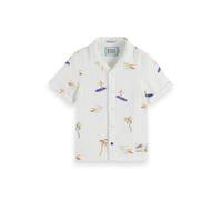 Scotch & Soda Bonded And Printed Relaxed-fit Short-sleeved Shirt Surfer Pa Taglia: 16 | Camicie Outlet | kids |