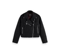 Scotch & Soda Boucle Tweed Biker Jacket Evening Black Taglia: XL | Outlet | Donna | Nero