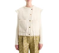 Scotch & Soda Boucle Tweed Collarless Gilet Soft Ice Melange Taglia: XL | Gilet Outlet | Donna |