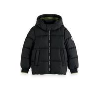 Scotch & Soda Boy Water Repellent Hooded Puffer Jacket Black Taglia: 10 | Giacche Outlet | kids | Nero
