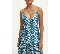 Scotch & Soda Camisole Woven Front Jersey Back Disco Tie Dye Bottle Green Taglia: XS | Canottiere Outlet | Donna | Verde