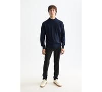 Scotch & Soda Dropped Shoulder Pullover Mock Neck, Maglione, Uomo, Night, S
