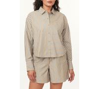 Scotch & Soda Cropped Boyfriend Shirt Martini Olive Taglia: M | Cappotti Outlet | Donna | Verde