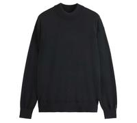 Scotch & Soda Dropped Shoulder Pullover Mock Neck, Maglione, Uomo, Black, XL
