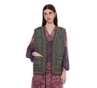 Scotch & Soda Embroidered Gilet, Gilet, Donna, Classic Green, S