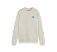 Scotch & Soda Essential Badge Logo Crewneck Sweatshirt, Maglia di Tuta Uomo, Zabaione 100, L