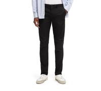 Scotch & Soda Essentials - Mott Super Slim Fit Chino Black Taglia: W34L34 | Pantaloni chino Outlet | Uomo | Nero