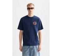 Scotch & Soda Front And Back Artwork Relaxedfit Tshirt Navy Taglia: XL | Magliette basic Outlet | Uomo | Blu