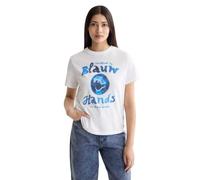 Scotch & Soda Front Artwork T-Shirt, Donna, off White, S