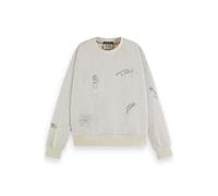 Scotch & Soda Girl Embroidered Raglan Relaxed Fit Sweatshirt Light Grey Me Taglia: 6 | Maglioni Outlet | kids | Grigio