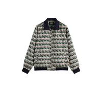 Scotch & Soda Jacquard Tracksuit Jacket Retro Shape Beige Aop Taglia: S | Bomber Outlet | Uomo | Marrone