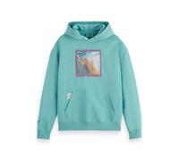 Scotch & Soda Joe Jonas X Scotch Soda Washed Artwork Hoodie Ice Blue Taglia: XL | Felpe con cappuccio Outlet | Uomo | Blu