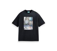 Scotch & Soda Joe Jonas X Scotch Soda Washed Photo Print T-shirt Black Taglia: XL | T-shirt stampate Outlet | Uomo | Nero