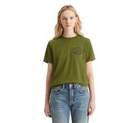 Scotch & Soda Maglietta con Taglio Regolare sul Petto T-Shirt, Moss Green 0445, M Donna