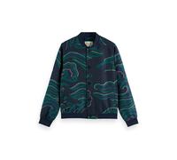 Scotch & Soda Lightweight Jacquard Bomber Jacket Wave Blue Taglia: S | Outlet | Uomo | Blu