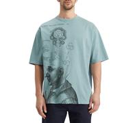 Scotch & Soda Loose Fit Embassy Of The Free Mind Artwork T-shirt Bay Blue Taglia: XXL | T-shirt stampate Outlet | Uomo | Blu