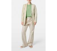 Scotch & Soda Lurex Cotton Blend Single Breasted Blazer Lurex Linen Stripe Taglia: XS | Outlet | Donna | Bianco