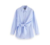 Scotch & Soda Maglietta da Donna a Righe, Sky Blue/White Stripe, 44