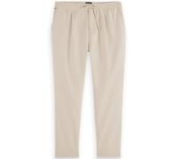 Scotch & Soda Morton - Cotton/wool Blend Twill Jogger Parchment Melange Taglia: W28L32 | Pantaloni Outlet | Uomo | Bianco