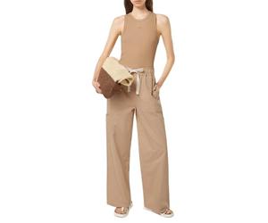 Scotch & Soda Noa High-Rise Wide-Leg Pull On Cargo, Pantaloni Casual da Donna, Strisce Blu e Bianche, (M) W x 32L