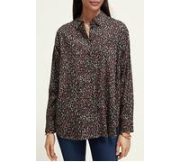 Scotch & Soda Oversized Shirt With Print Creatures Of The Night Field Gree Taglia: 36 | Outlet | Donna | Nero