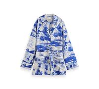 Scotch & Soda Printed Pyjama Blazer Journey Of The Free Mind Blue Taglia: S | Pigiami Outlet | Donna | Blu