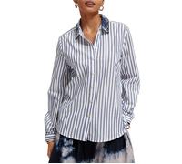 Scotch & Soda Regular Fit Shirt With Beaded Collar Blue Stripe Taglia: 34 | Outlet | Donna | Blu