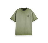Scotch & Soda Relaxed-Fit Inside out Cold Dye T-Shirt, Army, XXL Uomo