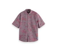 Scotch & Soda Relaxed Fit Minimal Burn Out Check Shirt Blue Red Check Taglia: XL | Camicie Casual Outlet | Uomo | Blu