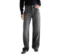 Scotch & Soda Ripple Straight Jeans, Donna, Absolute Black, 29W / 32L
