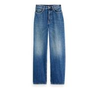 Scotch & Soda Ripple Straight Jeans, Donna, Absolute Blue, 27W / 34L