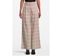 Scotch & Soda Rose - Pleated High Rise Wide Leg Check Pant Prince Of Wales Taglia: W29L32 | Pantaloni a zampa di elefante Outlet | Donna